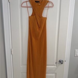 Chic Orange Maxi Dress
